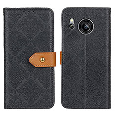 Coque Portefeuille Livre Cuir Etui Clapet K05Z pour Sharp Aquos Sense7 Noir