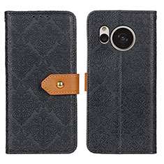 Coque Portefeuille Livre Cuir Etui Clapet K05Z pour Sharp Aquos Sense7 Plus Noir