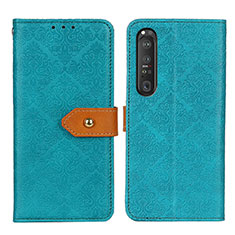 Coque Portefeuille Livre Cuir Etui Clapet K05Z pour Sony Xperia 1 III Vert