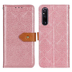 Coque Portefeuille Livre Cuir Etui Clapet K05Z pour Sony Xperia 1 V Rose