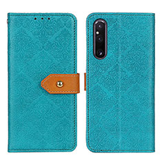 Coque Portefeuille Livre Cuir Etui Clapet K05Z pour Sony Xperia 1 V Vert