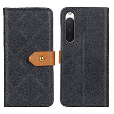 Coque Portefeuille Livre Cuir Etui Clapet K05Z pour Sony Xperia 10 IV SO-52C Noir