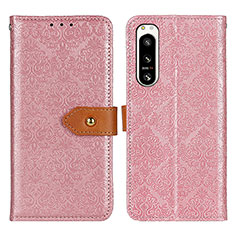 Coque Portefeuille Livre Cuir Etui Clapet K05Z pour Sony Xperia 5 IV Rose