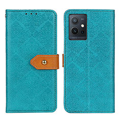 Coque Portefeuille Livre Cuir Etui Clapet K05Z pour Vivo iQOO Z6 5G Vert