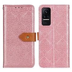 Coque Portefeuille Livre Cuir Etui Clapet K05Z pour Xiaomi Civi 1S 5G Rose