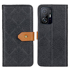 Coque Portefeuille Livre Cuir Etui Clapet K05Z pour Xiaomi Mi 11T Pro 5G Noir