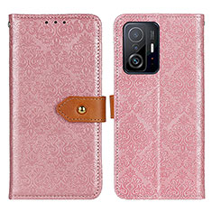 Coque Portefeuille Livre Cuir Etui Clapet K05Z pour Xiaomi Mi 11T Pro 5G Rose