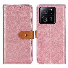 Coque Portefeuille Livre Cuir Etui Clapet K05Z pour Xiaomi Mi 13T 5G Rose