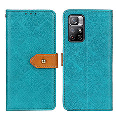 Coque Portefeuille Livre Cuir Etui Clapet K05Z pour Xiaomi Poco M4 Pro 5G Vert