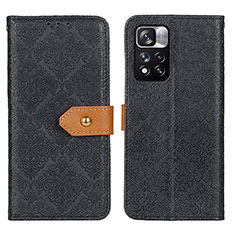 Coque Portefeuille Livre Cuir Etui Clapet K05Z pour Xiaomi Poco X4 NFC Noir