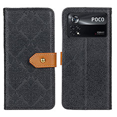 Coque Portefeuille Livre Cuir Etui Clapet K05Z pour Xiaomi Poco X4 Pro 5G Noir