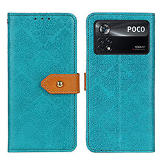 Coque Portefeuille Livre Cuir Etui Clapet K05Z pour Xiaomi Poco X4 Pro 5G Vert