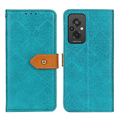 Coque Portefeuille Livre Cuir Etui Clapet K05Z pour Xiaomi Redmi 11 Prime 4G Vert