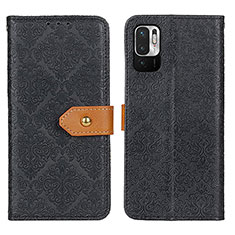 Coque Portefeuille Livre Cuir Etui Clapet K05Z pour Xiaomi Redmi Note 10 JE 5G Noir