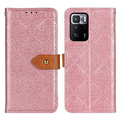 Coque Portefeuille Livre Cuir Etui Clapet K05Z pour Xiaomi Redmi Note 10 Pro 5G Rose