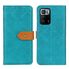 Coque Portefeuille Livre Cuir Etui Clapet K05Z pour Xiaomi Redmi Note 10 Pro 5G Vert