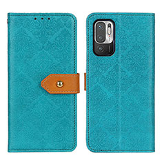 Coque Portefeuille Livre Cuir Etui Clapet K05Z pour Xiaomi Redmi Note 10T 5G Vert