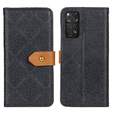 Coque Portefeuille Livre Cuir Etui Clapet K05Z pour Xiaomi Redmi Note 11S 4G Noir