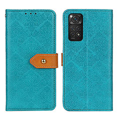 Coque Portefeuille Livre Cuir Etui Clapet K05Z pour Xiaomi Redmi Note 11S 4G Vert