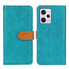 Coque Portefeuille Livre Cuir Etui Clapet K05Z pour Xiaomi Redmi Note 12 Explorer Vert