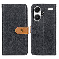 Coque Portefeuille Livre Cuir Etui Clapet K05Z pour Xiaomi Redmi Note 13 Pro+ Plus 5G Noir