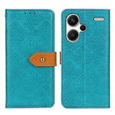 Coque Portefeuille Livre Cuir Etui Clapet K05Z pour Xiaomi Redmi Note 13 Pro+ Plus 5G Vert