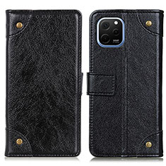 Coque Portefeuille Livre Cuir Etui Clapet K06Z pour Huawei Enjoy 50z Noir