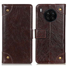 Coque Portefeuille Livre Cuir Etui Clapet K06Z pour Huawei Honor 50 Lite Marron