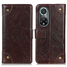 Coque Portefeuille Livre Cuir Etui Clapet K06Z pour Huawei Honor 50 Pro 5G Marron