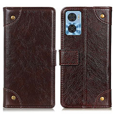 Coque Portefeuille Livre Cuir Etui Clapet K06Z pour Motorola Moto E22 Marron