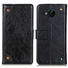 Coque Portefeuille Livre Cuir Etui Clapet K06Z pour Nokia C20 Plus Noir