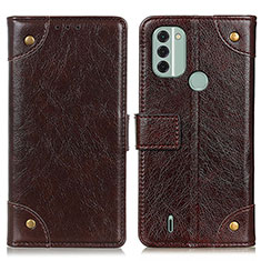 Coque Portefeuille Livre Cuir Etui Clapet K06Z pour Nokia C31 Marron