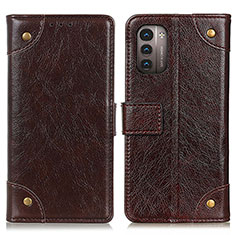 Coque Portefeuille Livre Cuir Etui Clapet K06Z pour Nokia G11 Marron