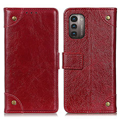 Coque Portefeuille Livre Cuir Etui Clapet K06Z pour Nokia G11 Rouge