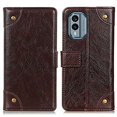 Coque Portefeuille Livre Cuir Etui Clapet K06Z pour Nokia X30 5G Marron