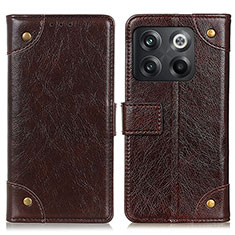 Coque Portefeuille Livre Cuir Etui Clapet K06Z pour OnePlus 10T 5G Marron