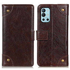 Coque Portefeuille Livre Cuir Etui Clapet K06Z pour OnePlus 9R 5G Marron