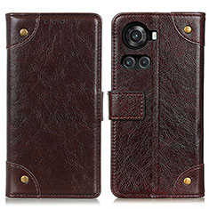 Coque Portefeuille Livre Cuir Etui Clapet K06Z pour OnePlus Ace 5G Marron