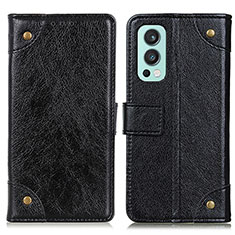 Coque Portefeuille Livre Cuir Etui Clapet K06Z pour OnePlus Nord 2 5G Noir