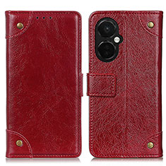 Coque Portefeuille Livre Cuir Etui Clapet K06Z pour OnePlus Nord CE 3 5G Rouge