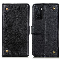 Coque Portefeuille Livre Cuir Etui Clapet K06Z pour Oppo A55S 5G Noir