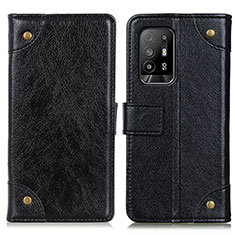 Coque Portefeuille Livre Cuir Etui Clapet K06Z pour Oppo A94 5G Noir