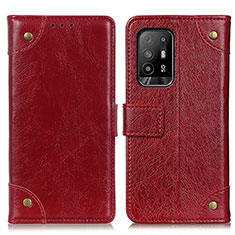 Coque Portefeuille Livre Cuir Etui Clapet K06Z pour Oppo A94 5G Rouge