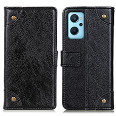 Coque Portefeuille Livre Cuir Etui Clapet K06Z pour Oppo A96 4G Noir