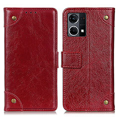 Coque Portefeuille Livre Cuir Etui Clapet K06Z pour Oppo F21s Pro 4G Rouge