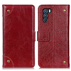 Coque Portefeuille Livre Cuir Etui Clapet K06Z pour Oppo K9 Pro 5G Rouge