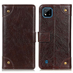 Coque Portefeuille Livre Cuir Etui Clapet K06Z pour Realme C11 (2021) Marron