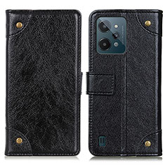 Coque Portefeuille Livre Cuir Etui Clapet K06Z pour Realme C31 Noir