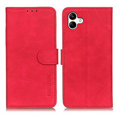 Coque Portefeuille Livre Cuir Etui Clapet K06Z pour Samsung Galaxy A04 4G Rouge