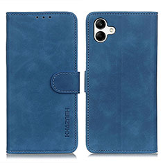 Coque Portefeuille Livre Cuir Etui Clapet K06Z pour Samsung Galaxy F14 5G Bleu